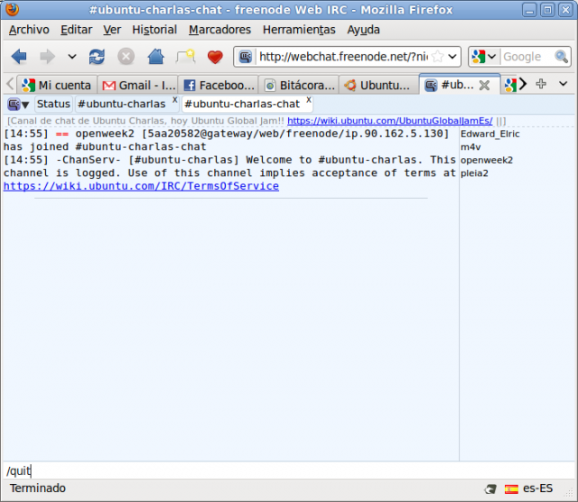 Webchat salir