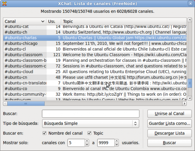 Xchat lista 2